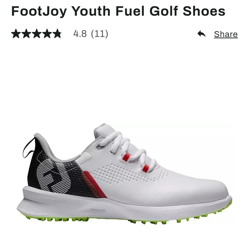 FootJoy Boy's Fuel Golf Shoes